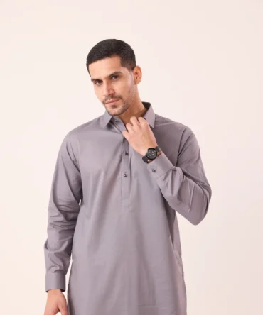 Light Grey Kameez Shalwaar