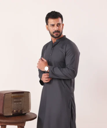 Dark Grey Kurta Shalwaar