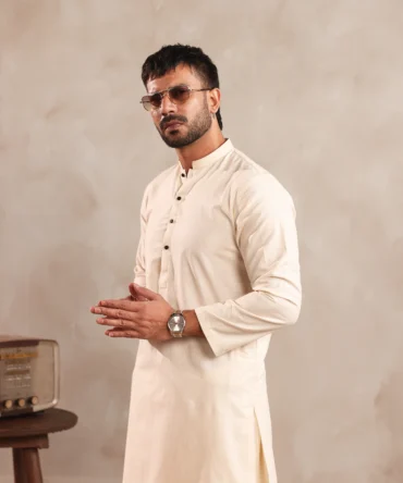 Cream Kurta Shalwaar