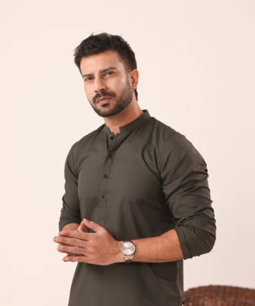 Dark Green Kurta Shalwaar