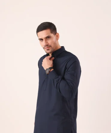 Navy Blue Kameez Shalwaar